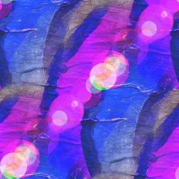 Bokeh art seamless texture background watercolor blue, pink abst Illustrazione stock