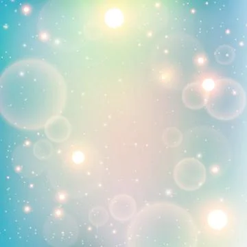 Bokeh background. Blue bokeh light backgrounds. Blue bubble background. Abs.. Stock Illustration