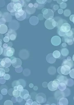 Bokeh background Blue light Postcard background lettering Stock Illustration