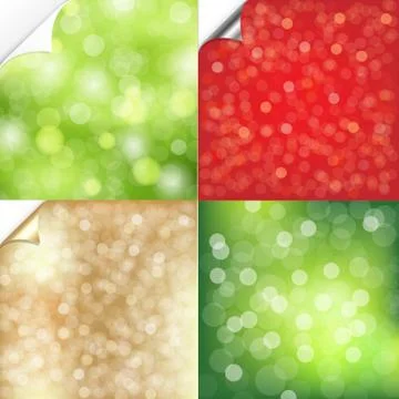 Bokeh background with corner set Stock Illustration