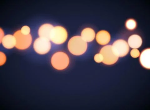 Bokeh background effect circle focus. Abstract vector blur bokeh light yellow Stock Illustration