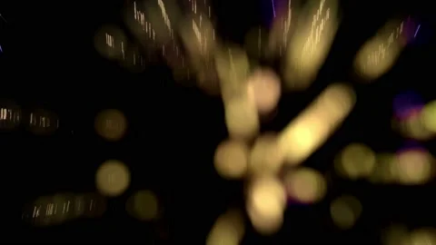 Bokeh background, Fireworks Display With Lots Of Colorful Bursts with bokeh Stock Footage 97708311