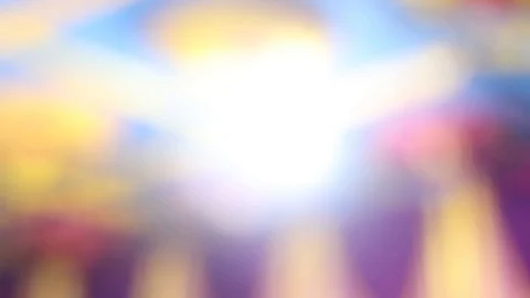 Bokeh background of Gate On the Road with lights, Blurry photo at night time. Stock Footage 117248748