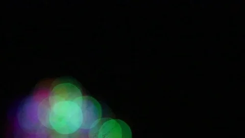 Bokeh background of Gate On the Road with lights, Blurry photo at night time. Stock Footage 117248808