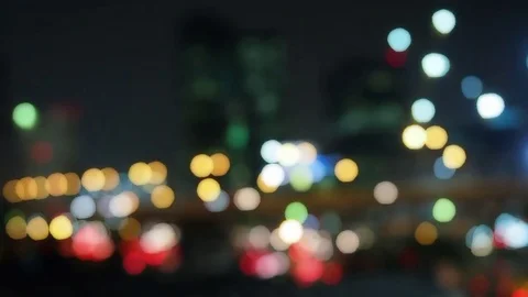 Bokeh Background of moving car. Stock Footage 79031084