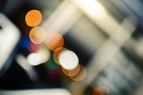 Bokeh background from night light 写真素材