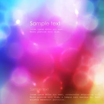 Bokeh background with place for your text. Stock Illustration