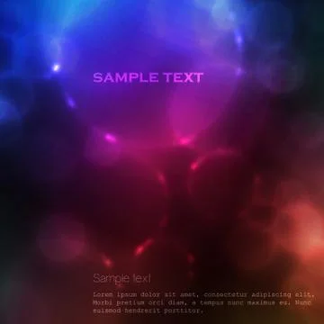 Bokeh background with place for your text. Stock Illustration