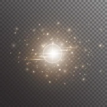 Bokeh background with shining light Stock Illustration