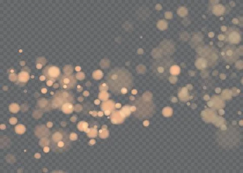 Bokeh background. Snowflakes isolated. Vector illustration.Realistic falling Stock Illustration