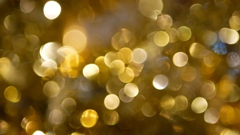 Bokeh background video of blinking golden lights Stock Footage 103493673