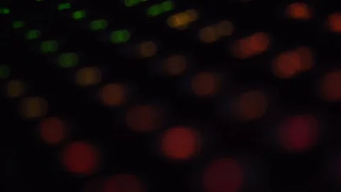 Bokeh Backlit Keyboard Close-up Stock Footage 101256197