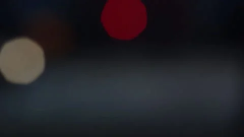 Bokeh Balls Of Traffic Lights Stock Footage 160166047
