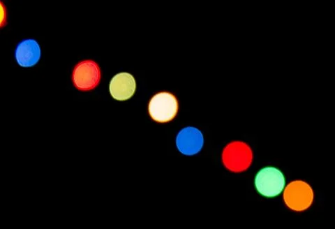 Bokeh on black background Stock Photos