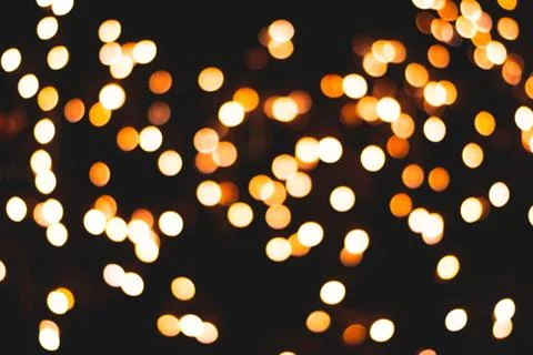 Bokeh on black background Stock Photos