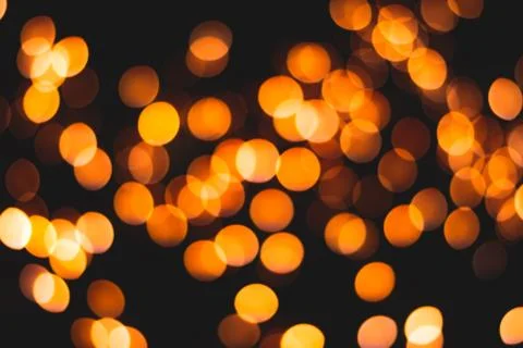 Bokeh on black background Stock Photos