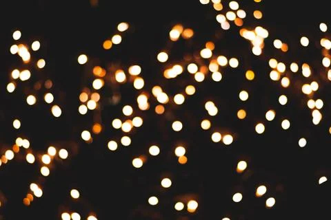 Bokeh on black background Stock Photos