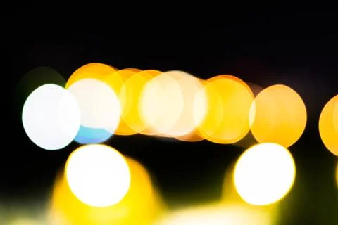 Bokeh on black background Stock Photos