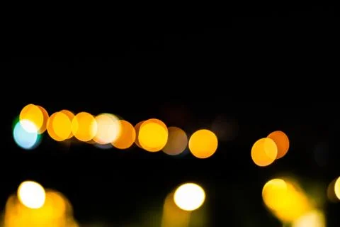 Bokeh on black background Stock Photos