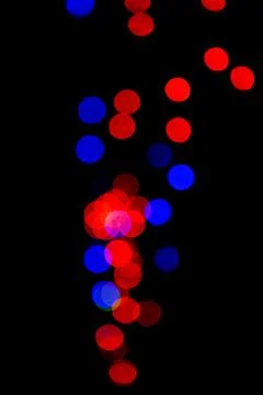 Bokeh on a black background Stock Photos