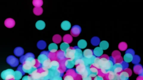 Bokeh  blue 2 Video stock 219359807