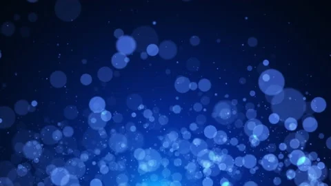 Bokeh blue particles background light video Stock Footage 210214887