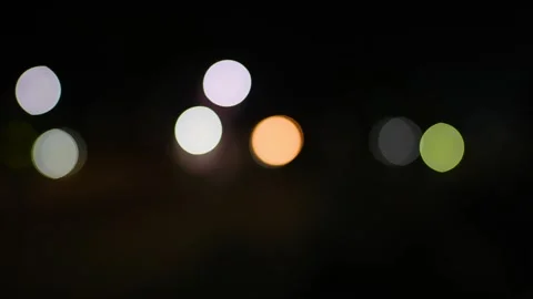 Bokeh blur road light background effect Stock Footage 293519596