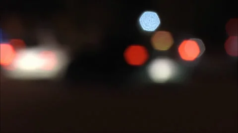Bokeh, blur, timelapse, traffic, cars lights, Stock Footage