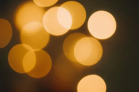 Bokeh, blurred lights on a dark background Stock Photos