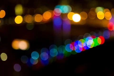 Bokeh blurred lights design pattern Stock Photos