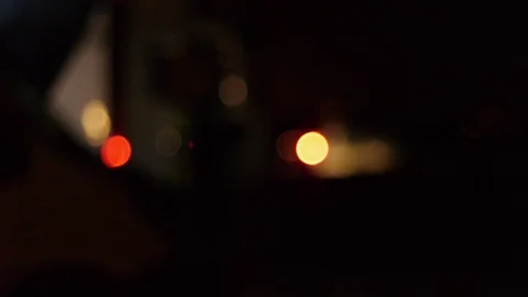 Bokeh. Blurred Lights at night Video stock 116416079