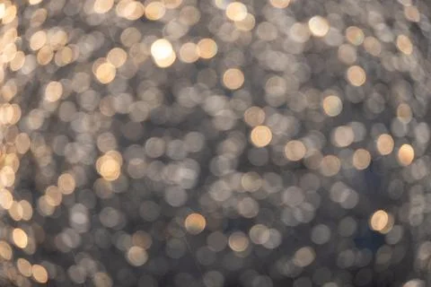 Bokeh of blurred Unsharp drops of rain on the window after a heavy rain Stock Photos