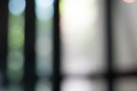 Bokeh blurred by the window Stock Photos