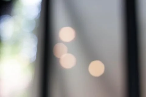 Bokeh blurred by the window Foto stock