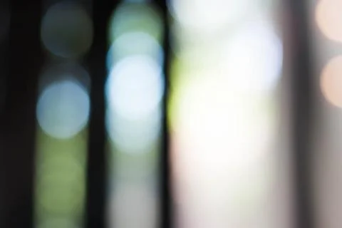 Bokeh blurred by the window Stock Photos