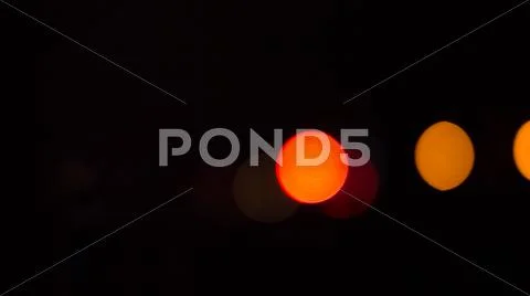 Bokeh bright color in the darkness Stock Photos