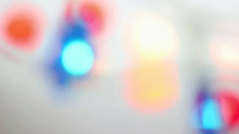 Bokeh candy lights dolly studio shot Stock Footage 79975006