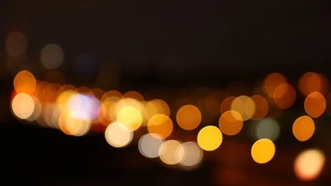 Bokeh car lights in Berlin Stock Footage 78041502