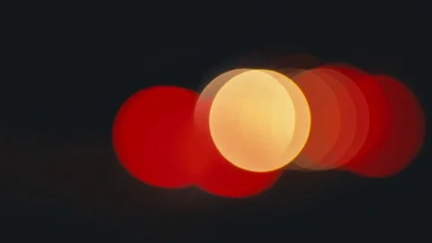 Bokeh of car lights at night. Stock Footage 80477814