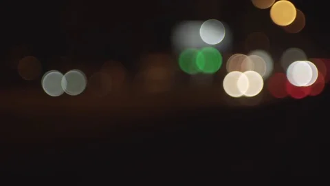 Bokeh of car lights at night. Stock Footage 80959353