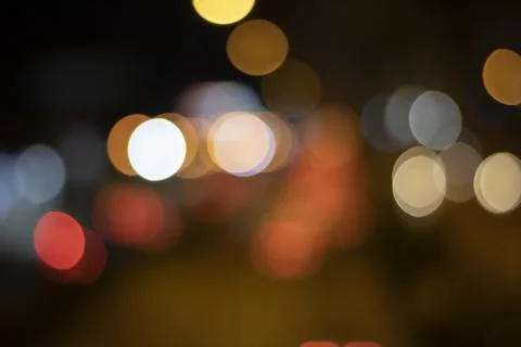 Bokeh car lights Stock Photos