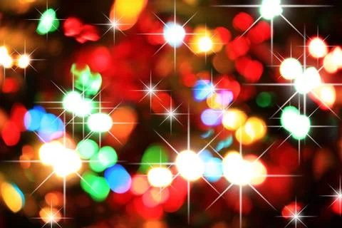Bokeh christmas background Stock Illustration