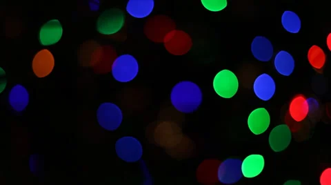 Bokeh of Christmas lights Stock Footage 37177981