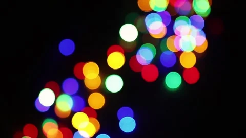 Bokeh christmas lights Stock Footage 141505156
