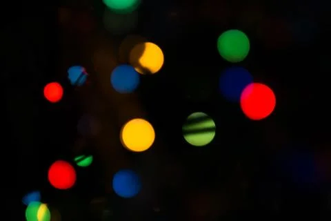 Bokeh of Christmas Lights Stock Photos