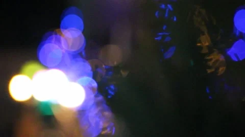 Bokeh in the christmas tree Stock Footage 47553666