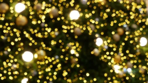 Bokeh on the Christmas tree Stock Footage 83653621