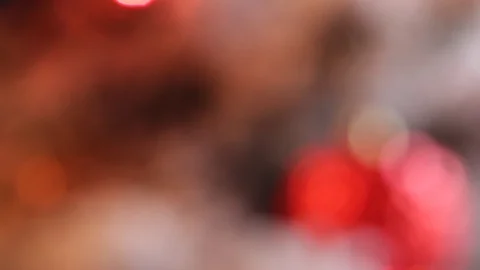 Bokeh Christmas tree lights Stock Footage 99558742