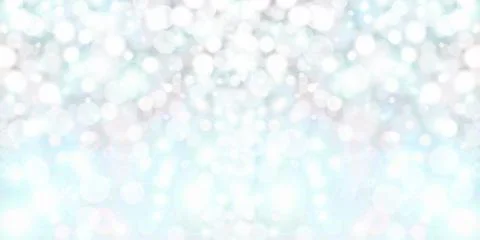 Bokeh circle lights light blue banner background. Stock Illustration