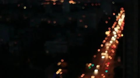 Bokeh City 1 Stock Footage